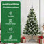 Artificial Hinged Christmas Tree with Flocked Snow-1693989642-1693989637