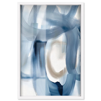 Art mural bleu moderne Fading Blue Mist II