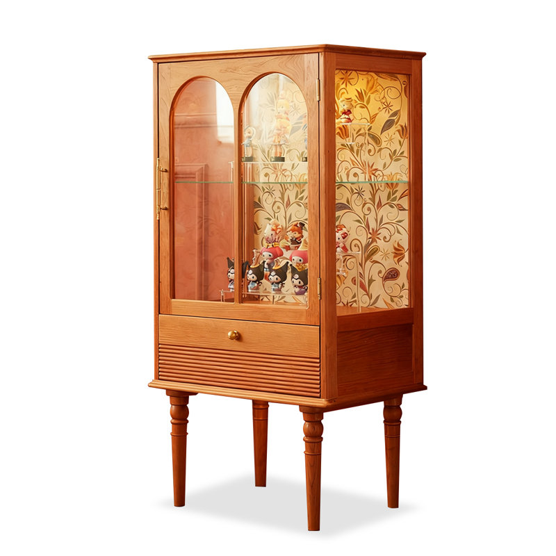 Brown Solid + Manufactured Wood Display Cases