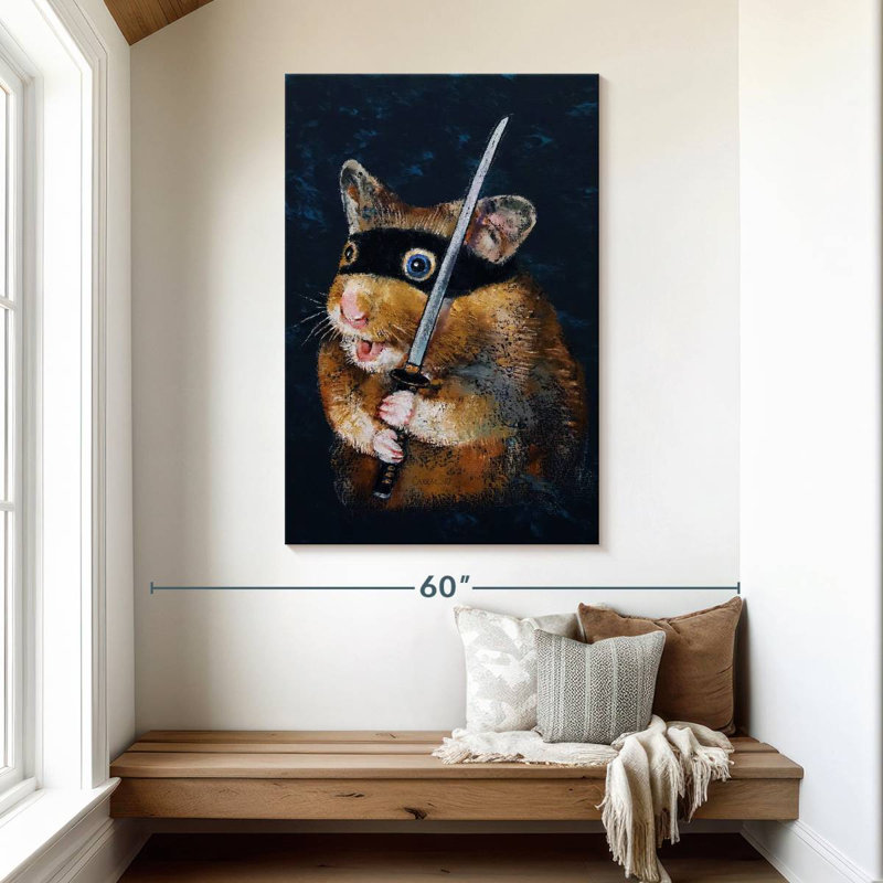 Brampt Ninja Hamster, 48" H x 32" W