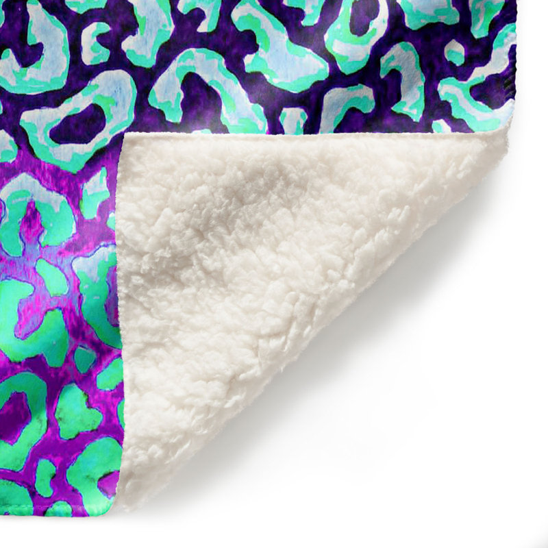 Couverture sherpae en blanc de lavande trail, l 51 po x L 60 po
