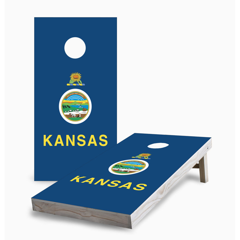Ensemble de panneau de maïs avec lumières DEL, Connecticut State Flag, Kansas