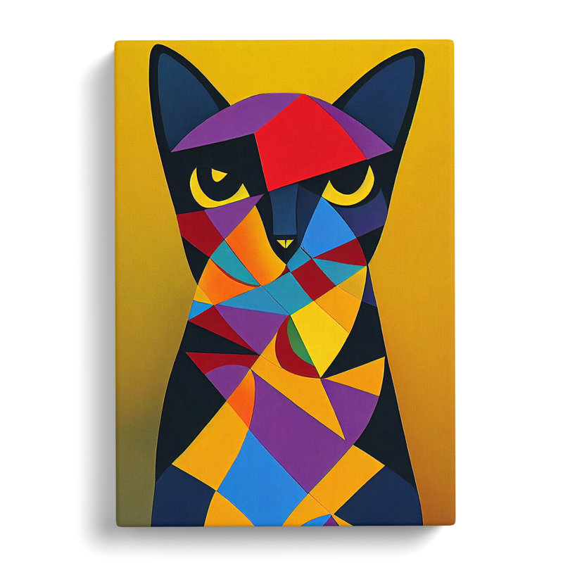 Cat Cubism Vol.2 - Wrapped Canvas, 50cm H x 35cm W x 3cm D