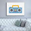 «Retro Boombox» par Ann Kelle Designs, art mural sur toile-64709578