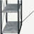 Amiel Full-Function Grey Treatment Writing Desk