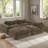 Oversized Modular Sofa,Fully Compressed,4 Seat Spacious Foam-Filled Sofa Bed for Living Room-1671954701