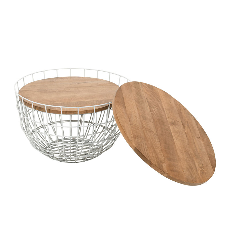 Table basse Lavergne, Blanc