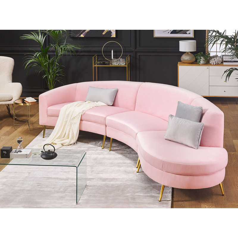 Sager 4 Seater Velvet Sofa