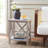 Paignt Solid Wood End Table-1573629248