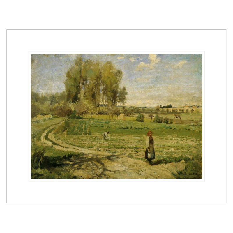 «Giverny» par Camille Pissarro, impression giclée sur cadre, H 17,41 po x l 21,75 po