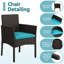 Colour Outdoor All Weather Wicker 4 - Person Seating Group with Cushions-438442146-438442149