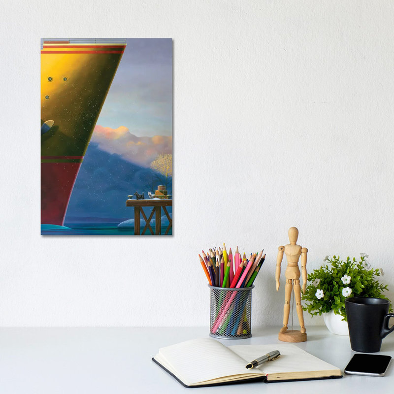 Arrival by Ross Jones - Wrapped Canvas Painting, 20.32 cm H x 30.48 cm W