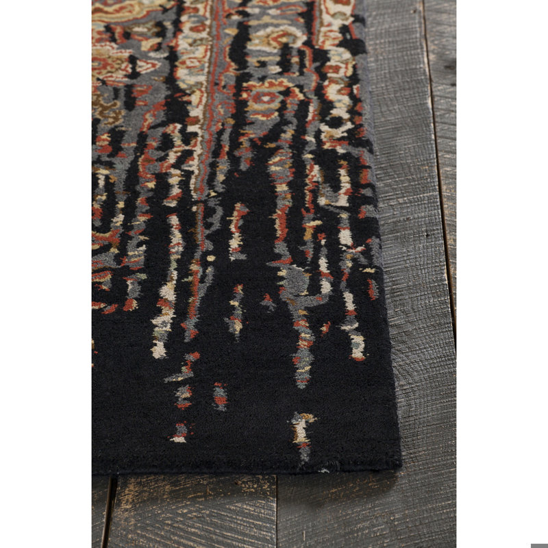 Spring Black Area Rug, 7'9" x 10'6"