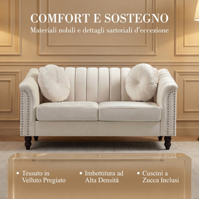 60 in. Reception Sofa