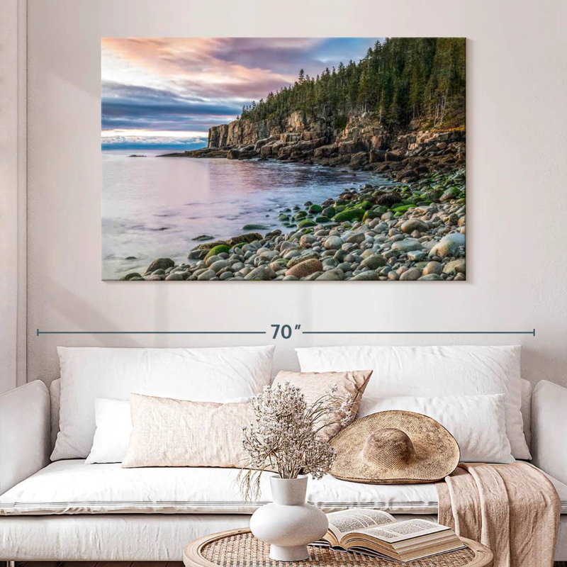 Otter Cliffs At Dawn, 34" H x 51" W