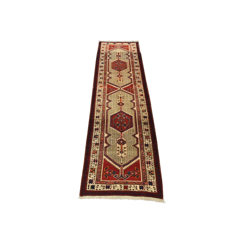 Tapis blanc unique de 3 pi 1 po x 11 pi