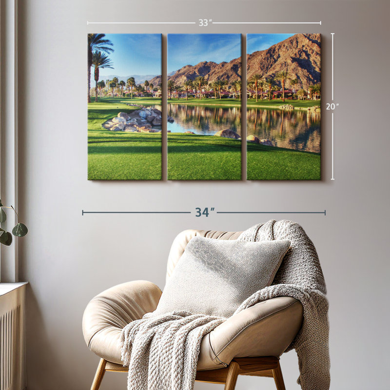 «Golf Course In Palm Springs» sur toile, H 20 po x l 33 po