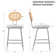 Ceferina 22.8" Short Stools