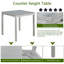 Ensemble de table de comptoir 5 pièces, ensemble de table de cuisine avec table carrée, table de salle à manger à hauteur de comptoir-188320614-188320608