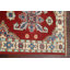 Tapis de couloir unique en laine noué à la main nouvel âge 1 pi 11 po x 6 pi ivoire / bleu / rouge