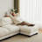 Flora Sofa LSF Chenille -Beige-1797122963