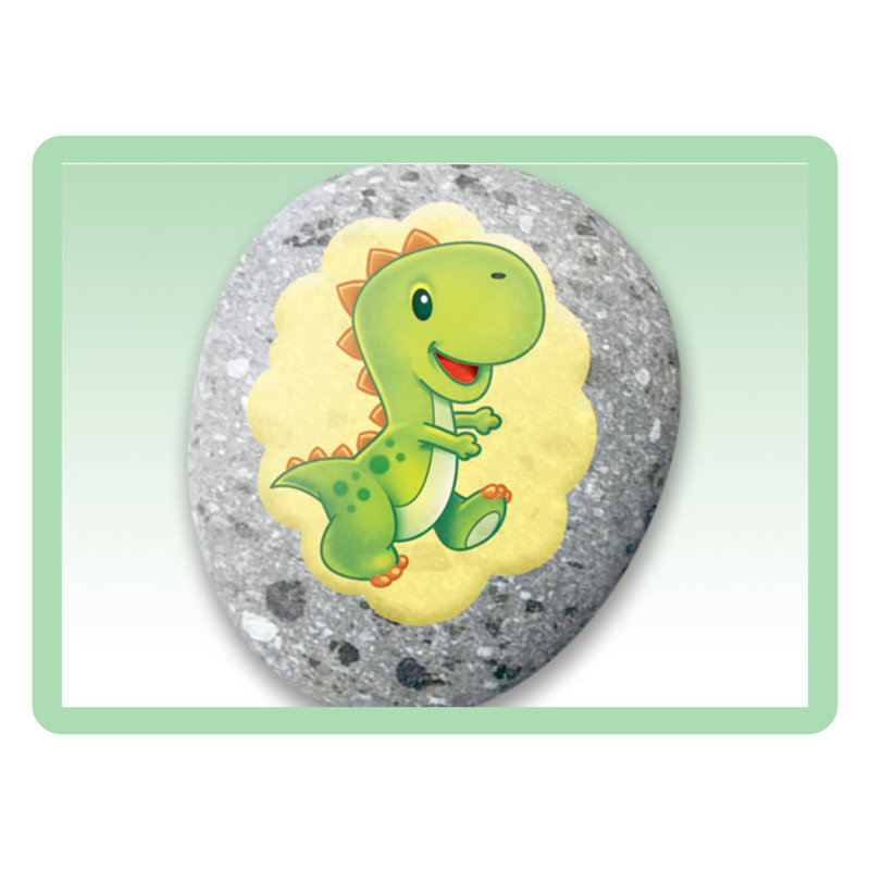 Rock Tic Tac Toe - Dinosaur