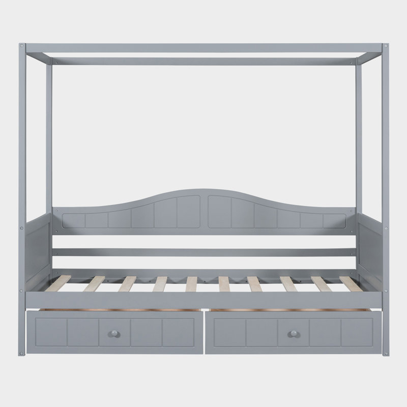 Storage Canopy Day Bed, Gray