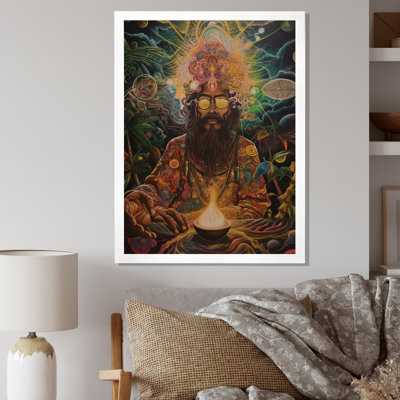 Chaman contemporain Amazon Sagesse sur toile