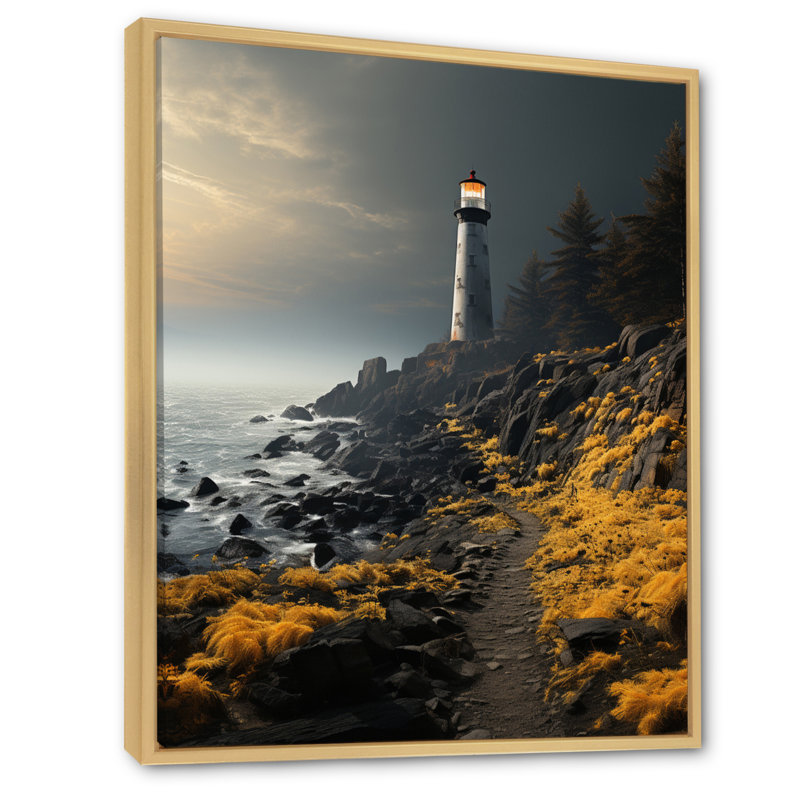 Ciel brumeux Belleview, H 32 po x l 16 po x P 1 po, Cadre naturel flottant