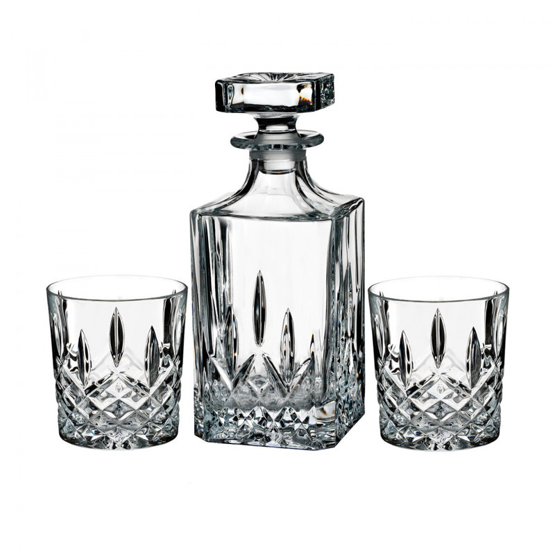 Waterford, Marquis Markham - Decanter & 2 Double Old Fashioned Glasses