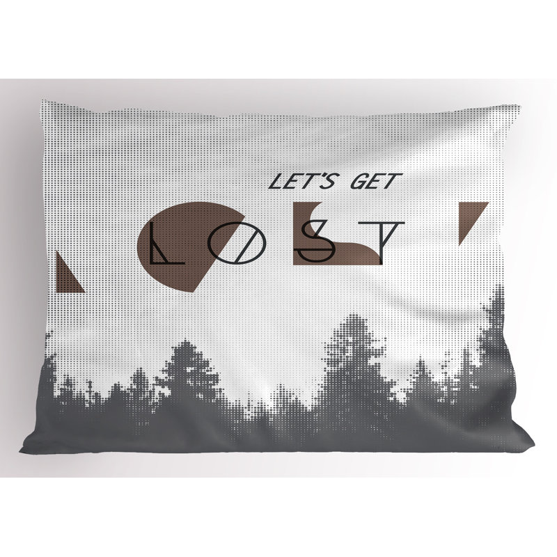 Ensemble de 2 taies décoratives Ambesonne Adventure 26 po x 20 po gris ombré blanc