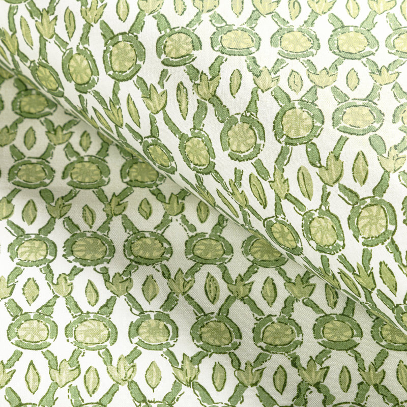 Manoir Galon 100% Cotton Performance Fabric, Leaf