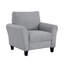 Fauteuil 1Pc rembourré avec accoudoirs arrondis-2133547312