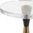 Sarepta Tapered Brass Accent Table