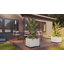 Jardinière en vinyle avec roulettes L 22 po x l 18 po x H 18 po-110485469