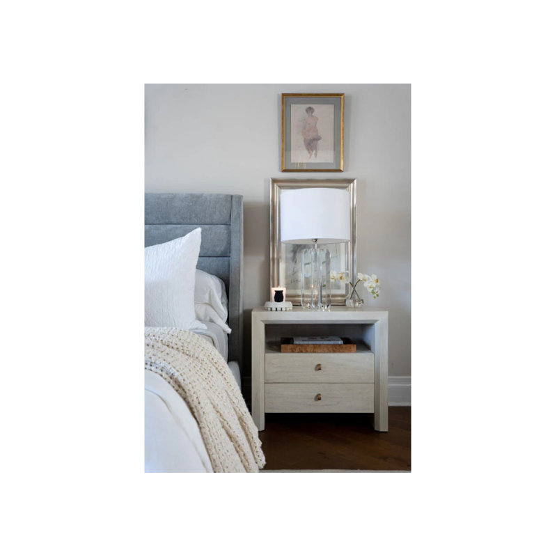 Frankie Upholstered Bed, King, Gray