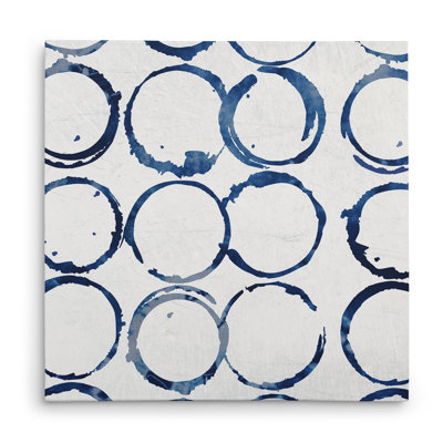 « indigo rings »-impression sur toile tendue