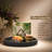 Handmade Round Decorative Wooden Tray for Home Decor-129030262