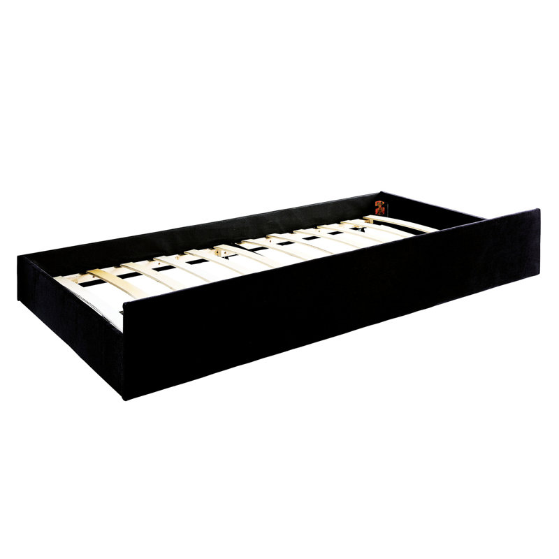 Lit de jour transitionnel Flannelette, Noir
