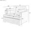 Fauteuil d'appoint surdimensionné avec coussins d'accoudoirs confortables et cadre de style neutre généreux, siège rembourré de mousse, pieds-568654912