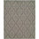 Wool Damask Area Rug in Gray/Beige