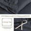 Housse de couette unie gris simple-125981130-125981128