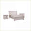 Rangement pour chambre à coucher contemporain à deux tiroirs en bois gris craie rustique contemporain-952675055