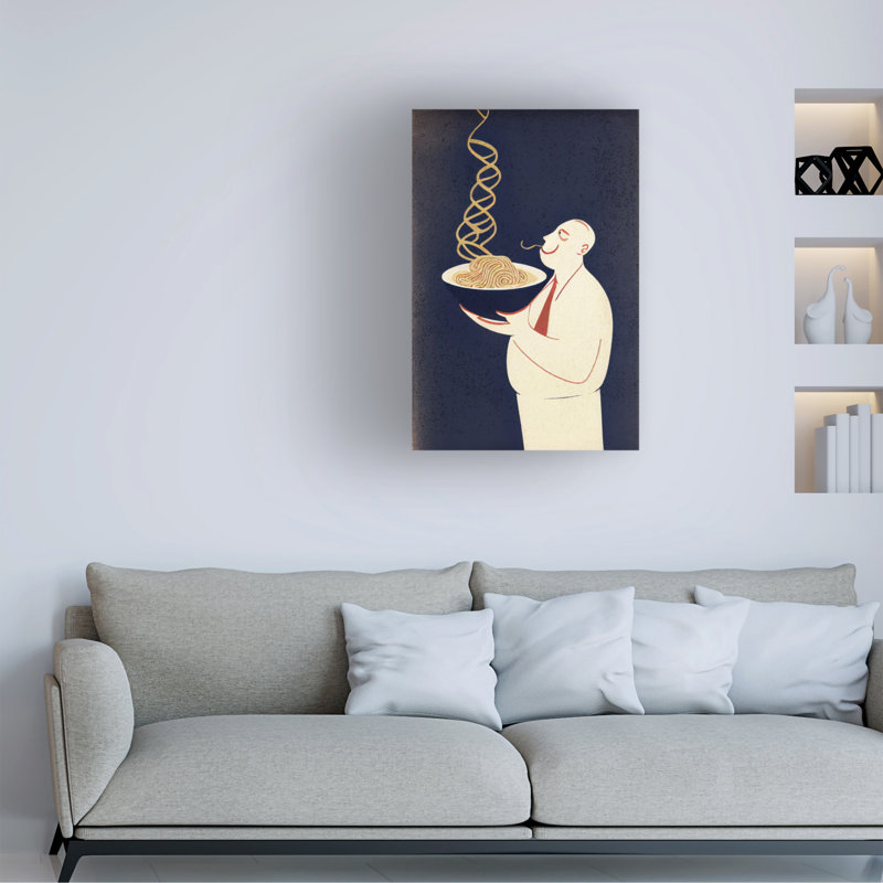 Art sur toile Sasha Pasta Italiano IV, H 19 po x l 12 po