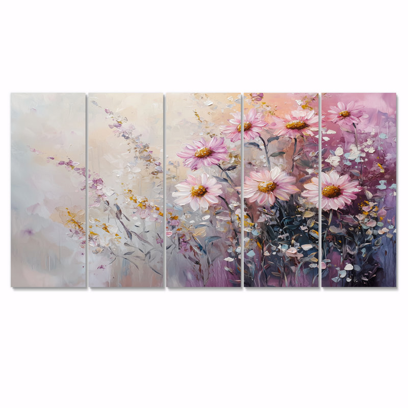 Brewster - Sunflowers Wall Art - Art mural sur toile, 5, H 32 po x l 80 po