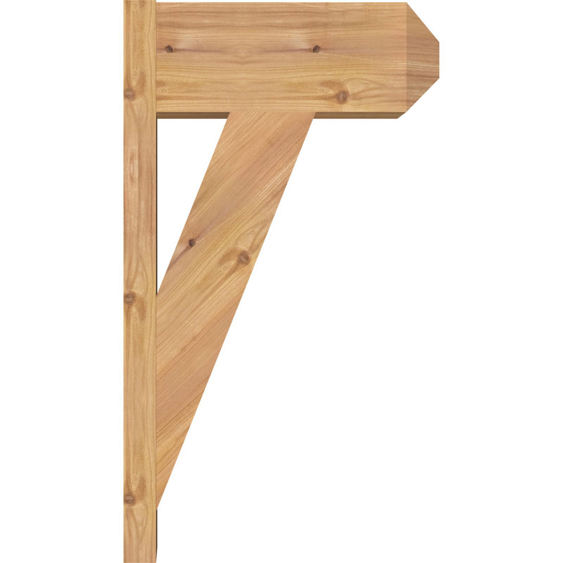 Artisan traditionnel en bois rustique, P 16 po x H 28 po, Cèdre rouge occidental l 7 1/2 po (lisse)