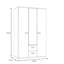 Bearup 2 Door Manufactured Wood Wardrobe