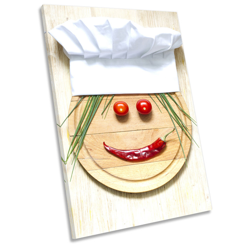 Kitchen Chef Cooking Picture - Wrapped Canvas Print, 121.9cm H x 81.3cm W x 4cm D
