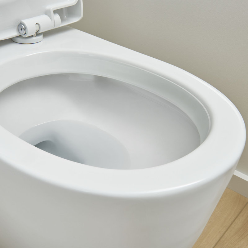 Toilette allongée deux pièces Essence 1,28 GPF (économe en eau) (siège inclus), Côté gauche