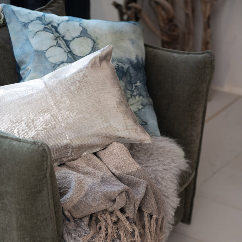 Rayon/Viscose Lumbar Rectangular Pillow Cover & Insert
